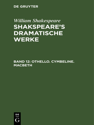 cover image of Othello. Cymbeline. Macbeth